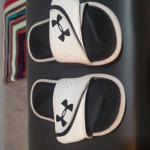Under Armour slide-style flip-flops